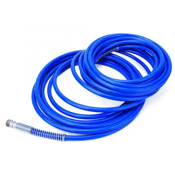 

High Quality 1/4in Paint Spray Hose Airless Sprayer Gun Flexible Fiber Tube 3265Psi 15 Meters(50ft) Home Use