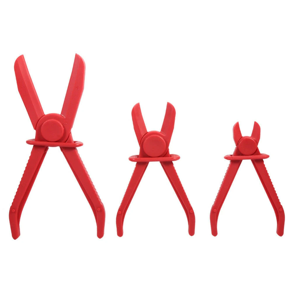 

AUTO -3Pcs Flexible Hose Clamp Kit Line Pipe Pinch Off Plier Brake Fuel Water Line Auto Tools
