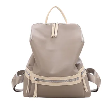 

Backpack women 2020 Fashion Women's Outdoor Simple Oxford Zipper Contrast Color Backpack Travel Bag mochila feminina