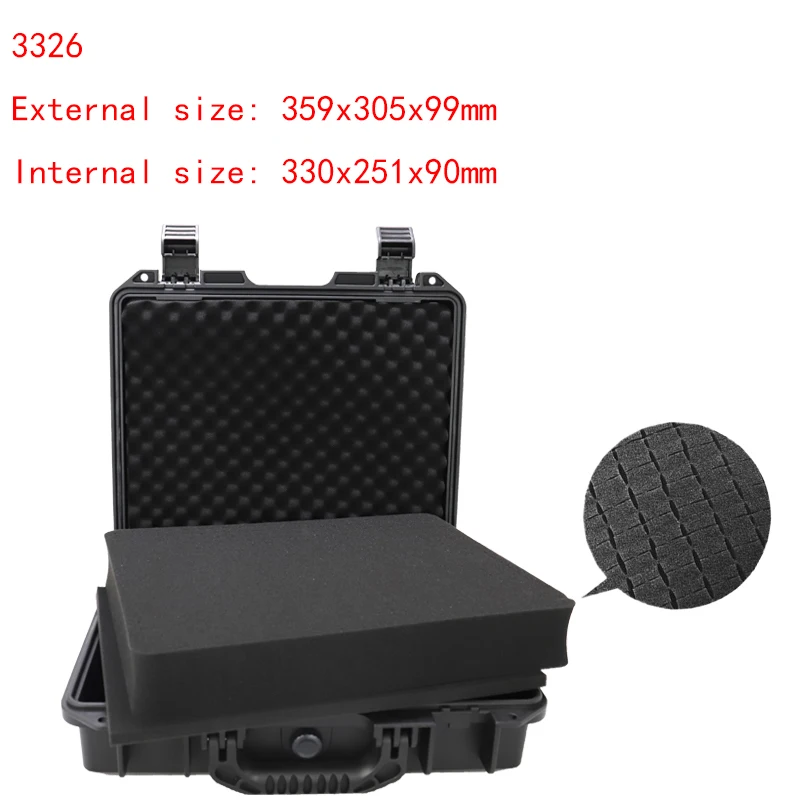 New Portable Plastic Protective Safety Tool Box Waterproof Anti-fall Precision Instrument Case Sponge Shockproof ToolBox portable tool chest Tool Storage Items