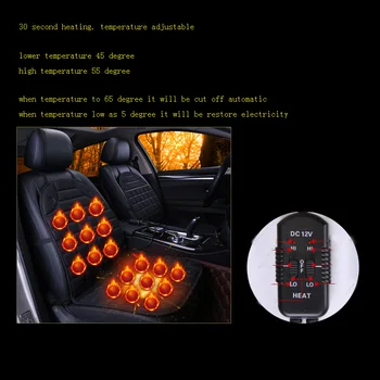 

car seat cushion cover universal size heating winter front fit for hatchback sedan suv pickup vehicle automotive accessories