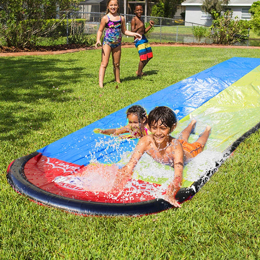 4.8m Giant Surf 'N Double Water Slide Lawn Water Slides For Children Summer  Pool Kids Games Fun Toys backyard Outdoor Wave Rider|Outdoor Hot Tubs| -  AliExpress