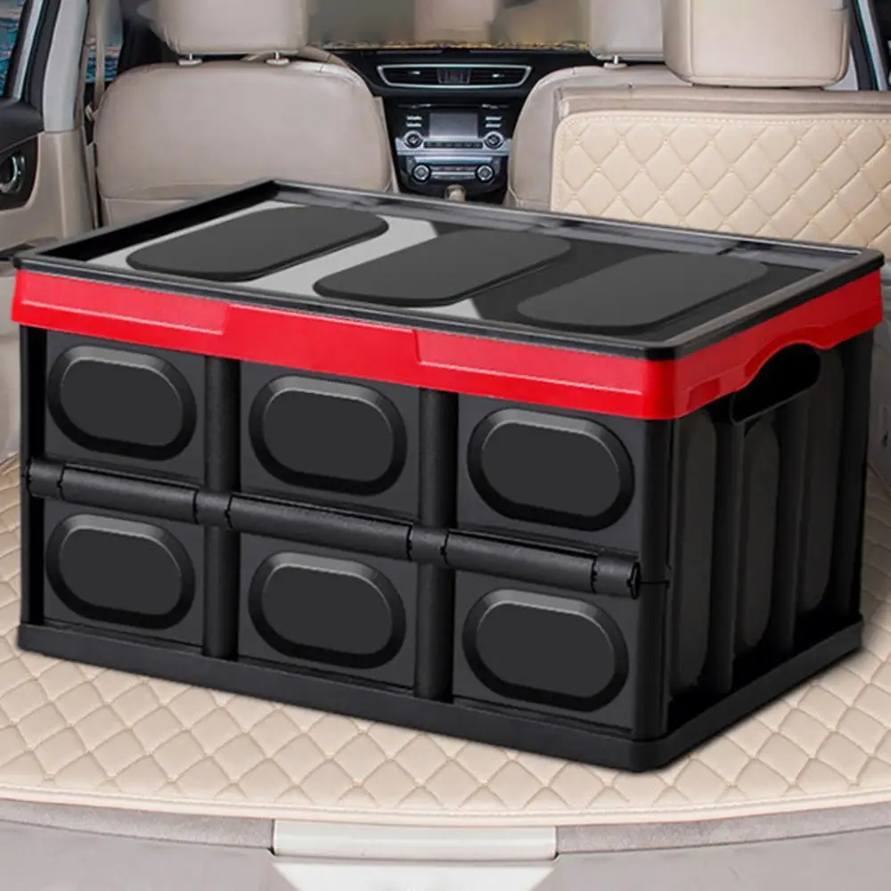 Caja de almacenamiento plegable para maletero de coche, organizador de gran  capacidad para viaje y acampada, para ordenar automóviles - AliExpress