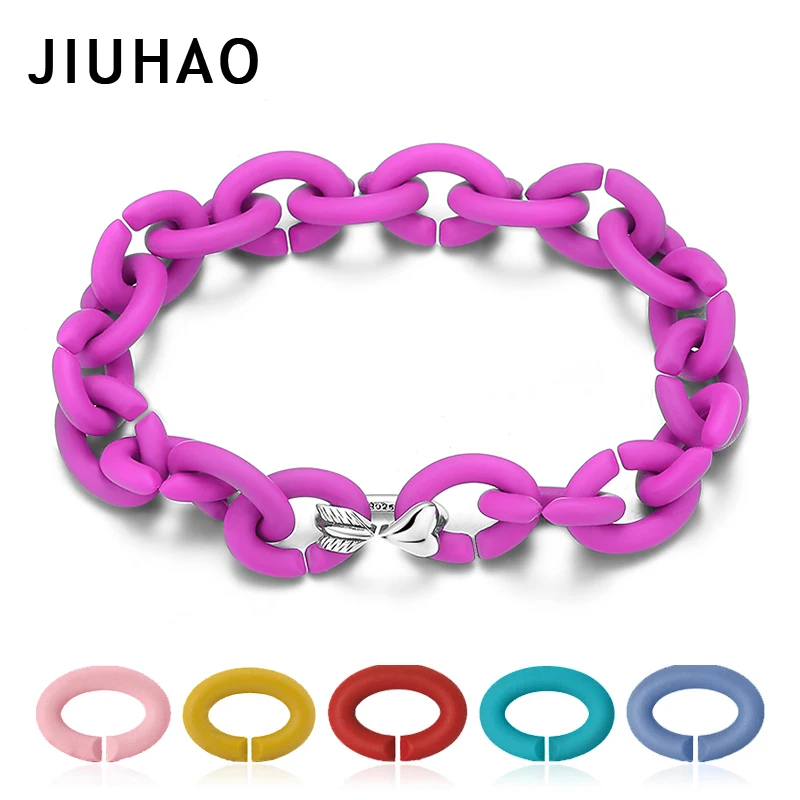 Top Quality Heart shape Cupid's Arrow Silver beads Charm Bracelet Jewelry Gift 10 colors Hard Rubber X Bracelets for women | Украшения