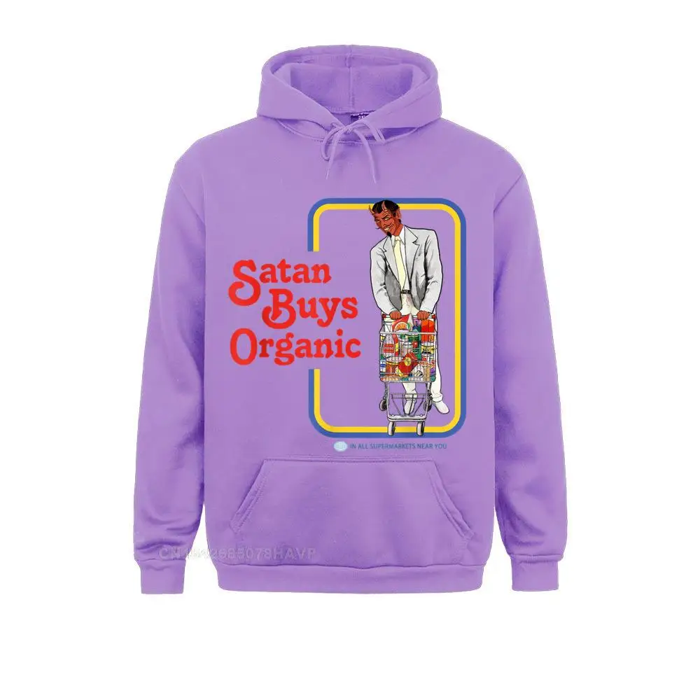 Funky Men's Hoodies Satan Buys Organic T-Shirt__97A3671 Slim Fit Sweatshirts Long Sleeve Casual Sportswears  Satan Buys Organic T-Shirt__97A3671purple