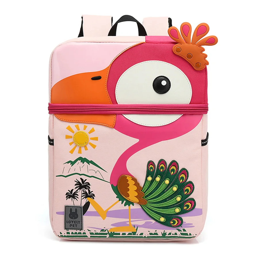 School-Bag Peacock Kindergarten Toddler Baby Kids Children Cartoon New 3D for Model Age