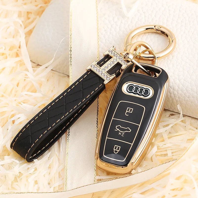 Nuova custodia in TPU Cover chiate/telecomando per Audi A3 A6L A6 A7 A8 Q7 Q8 portachiavi borse per coperture accessori per Auto 11 Nuova custodia in TPU Cover chiate/telecomando per Audi A3 A6L A6 A7 A8 Q7 Q8 portachiavi borse per coperture accessori per Auto - H1519dbadbcf441db9c8d188462b9a61fL