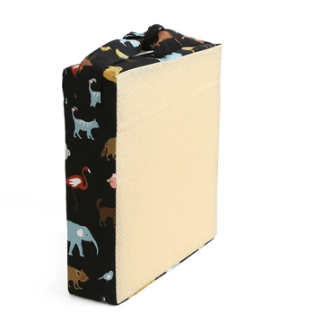 

Seat Chair Cushion Washable Thick Highchair Home Sponge Booster Pad Printed Increasing Dismountable Dining Strap Portable