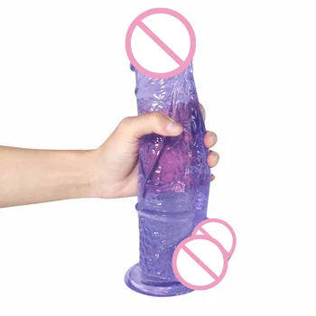 28cm Super Huge Dildos Soft Big Dildo Suction Cup Realistic Glans Cock Penis Thick Large Long Anal Plug Adult Toys For Couples 5