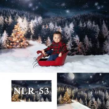 

Photography Background Winter New Year Bokeh Christmas Tree Decoration Snow Backdrop Photocall Photophone Photozone