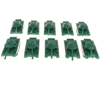 

Miniature Medium Tank Army Men Accessories Sand Scene Model Playset Replacement –Green