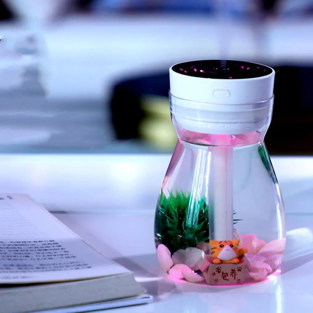 

Creative water bottle humidifier mini USB air humidifier ultrasonic mute home color atomizer