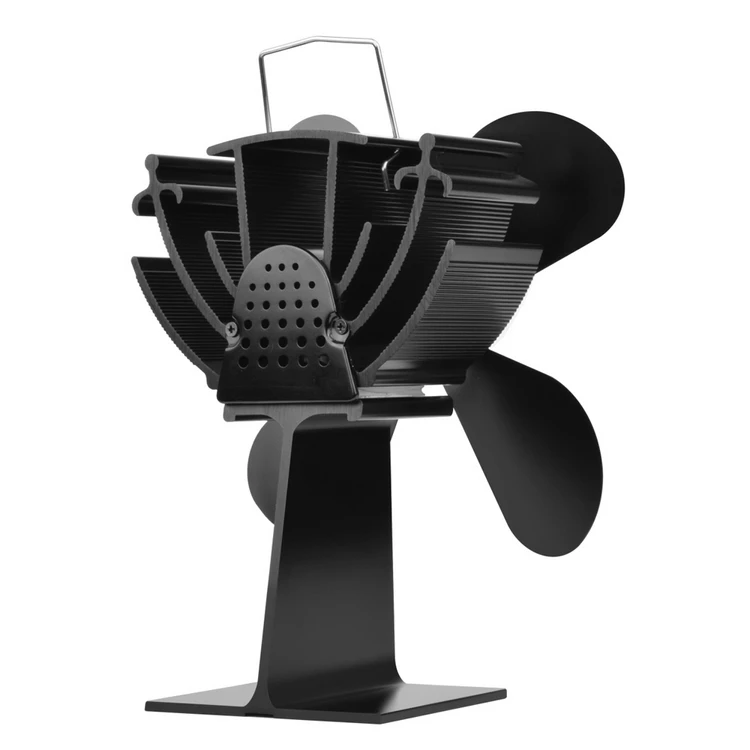 4 Лопастной вентилятор для печи работающий от тепловой энергии дерева/камин