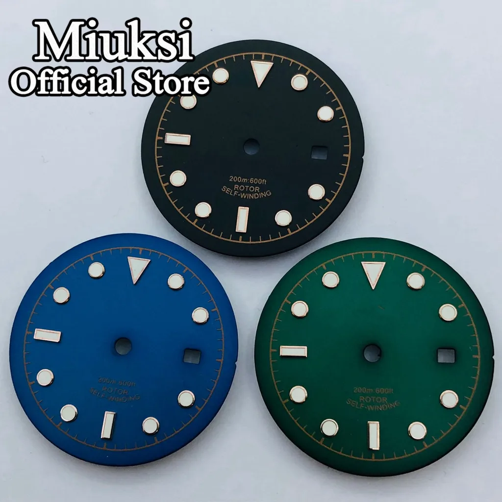 Lancette Dell'orologio Argento Verde Luminoso F NH35 NH36 ETA 2824 2836 Miyota 8215 8205 821A DG2813 3804 Accessori Per Movimento Automatico - Foto 4