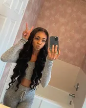 Mishell 30 32 34 extensiones de pelo ondulado malasio ondulado de 40 pulgadas con extensiones de cabello humano Frontal con cierre, extensión de cabello Remy