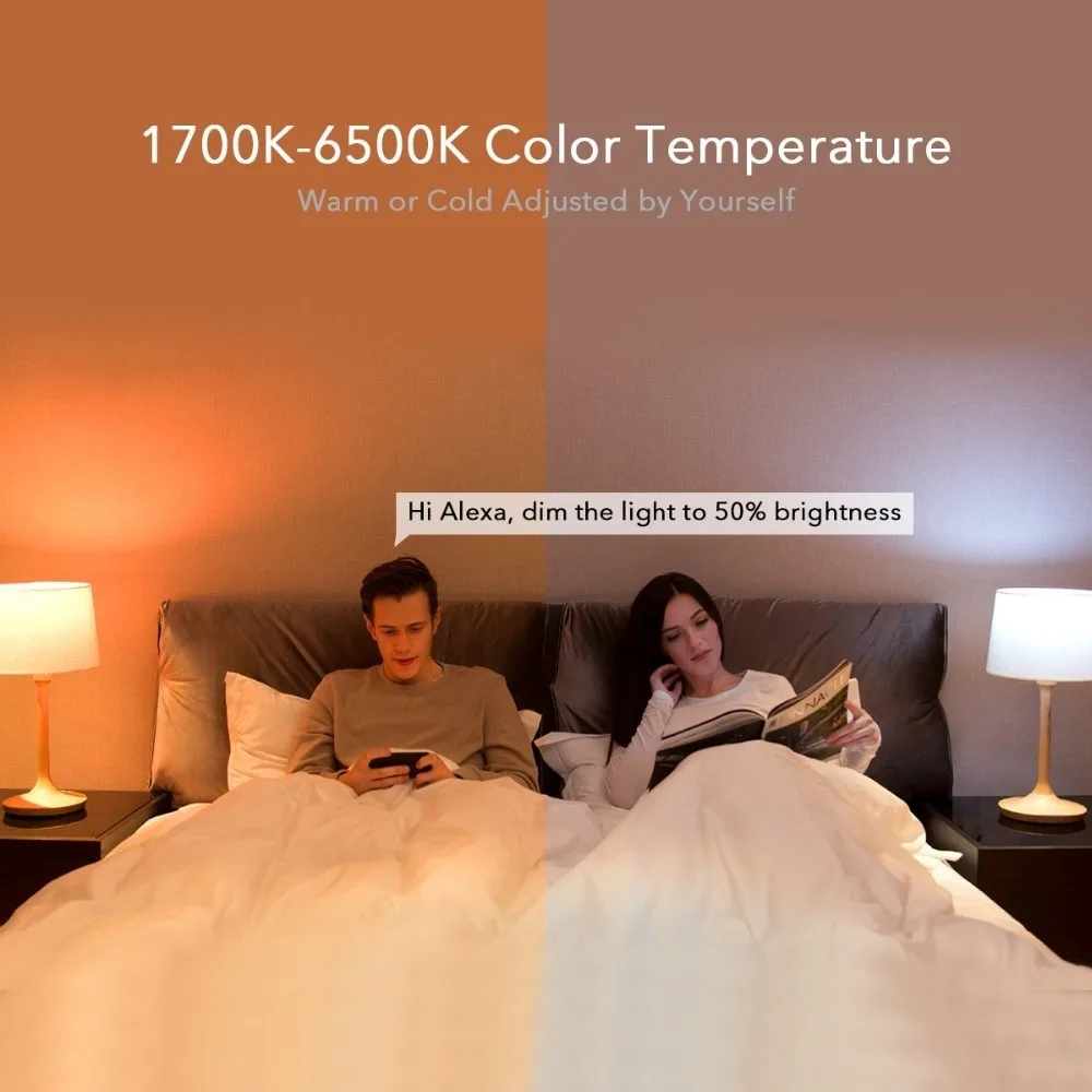 Yeelight умный светодиодный цветной лампочка 800 люмен 10 Вт E27 лимонная умная лампа для Mi Home App белый/RGB опция