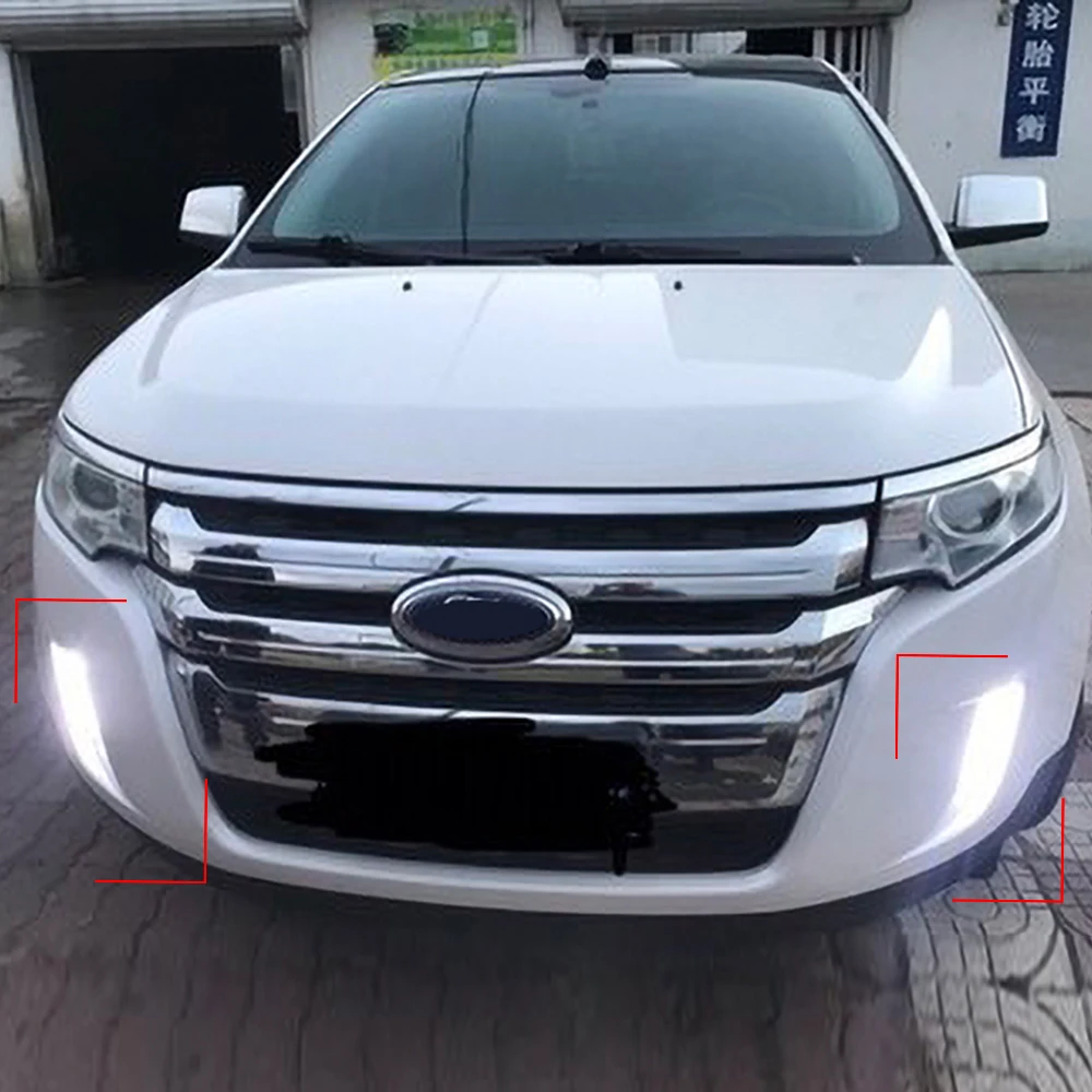 Автомобильная проблесковая дневные ходовые огни для Ford Edge 2009 2010 2011 2012 2013 2014