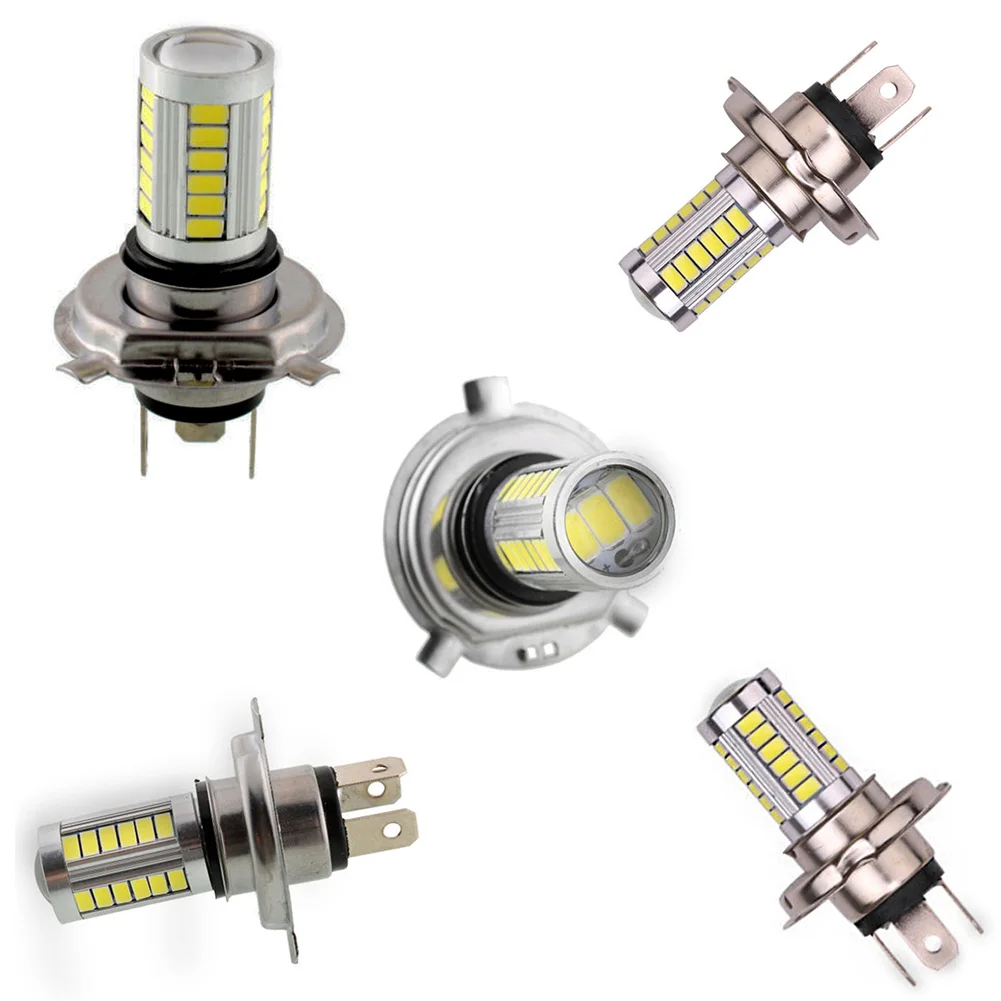 led fog light for car 1Pc H4 LED Lamp Car Headlight Cold White 33 SMD 5630 Light Bulb Auto Automobile Fog Light Headlamp 12V H7 H8 H11 LED 9005 9006 car interior lights