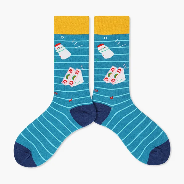 Autumn/Winter Couples Skateboard Sox Creative Abstract Art Harajuku Hip Hop Streets Tide Socks Colorful Funny Socks Skarpetki 3