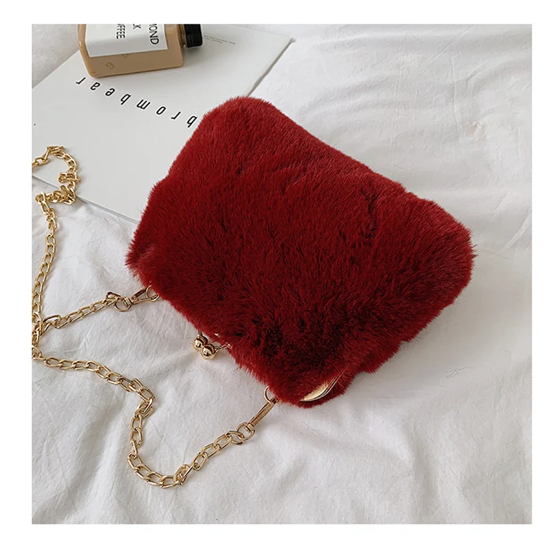 Красный Solid Women's Shoulder Bag Female Handbag Small Totes Designer Messenger Fashion Chain Hasp Leopard Clutch New Women Bags - Цвет: Красный