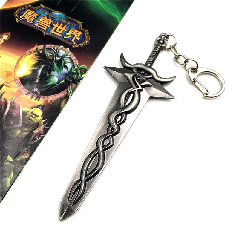 20 шт./лот, брелок в виде игры WOW, 12 см, модель оружия, король личей, Frostmourne, брелок в виде Орды, Alliance, ювелирные изделия для косплея, реквизит, подарки - Цвет: H