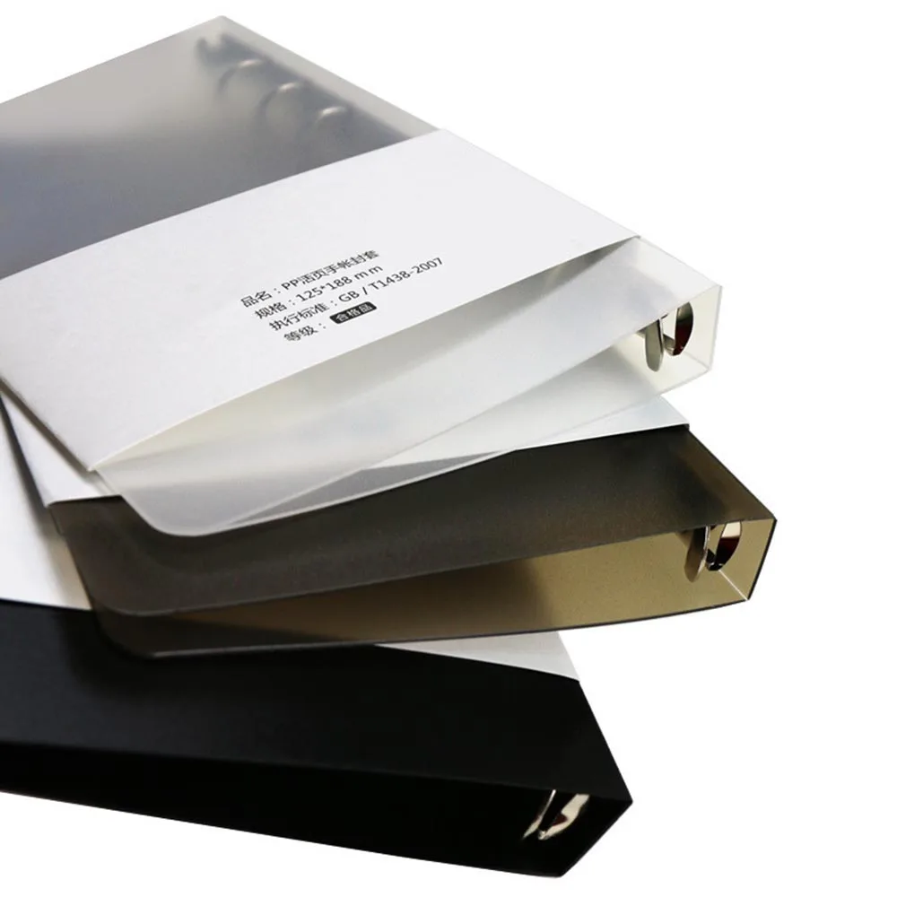 Обложка для блокнота прозрачная А5/А6 рр, 6 отверстий, Пластиковая ...