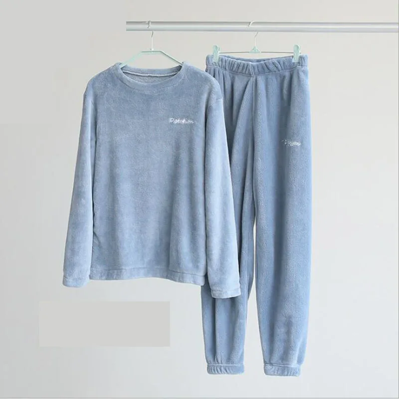 Осенняя и зимняя Пижама Mujer, теплые штаны, костюм, домашний корсет, слаксы, коралловые бархатные свободные пижамы, женская повседневная одежда