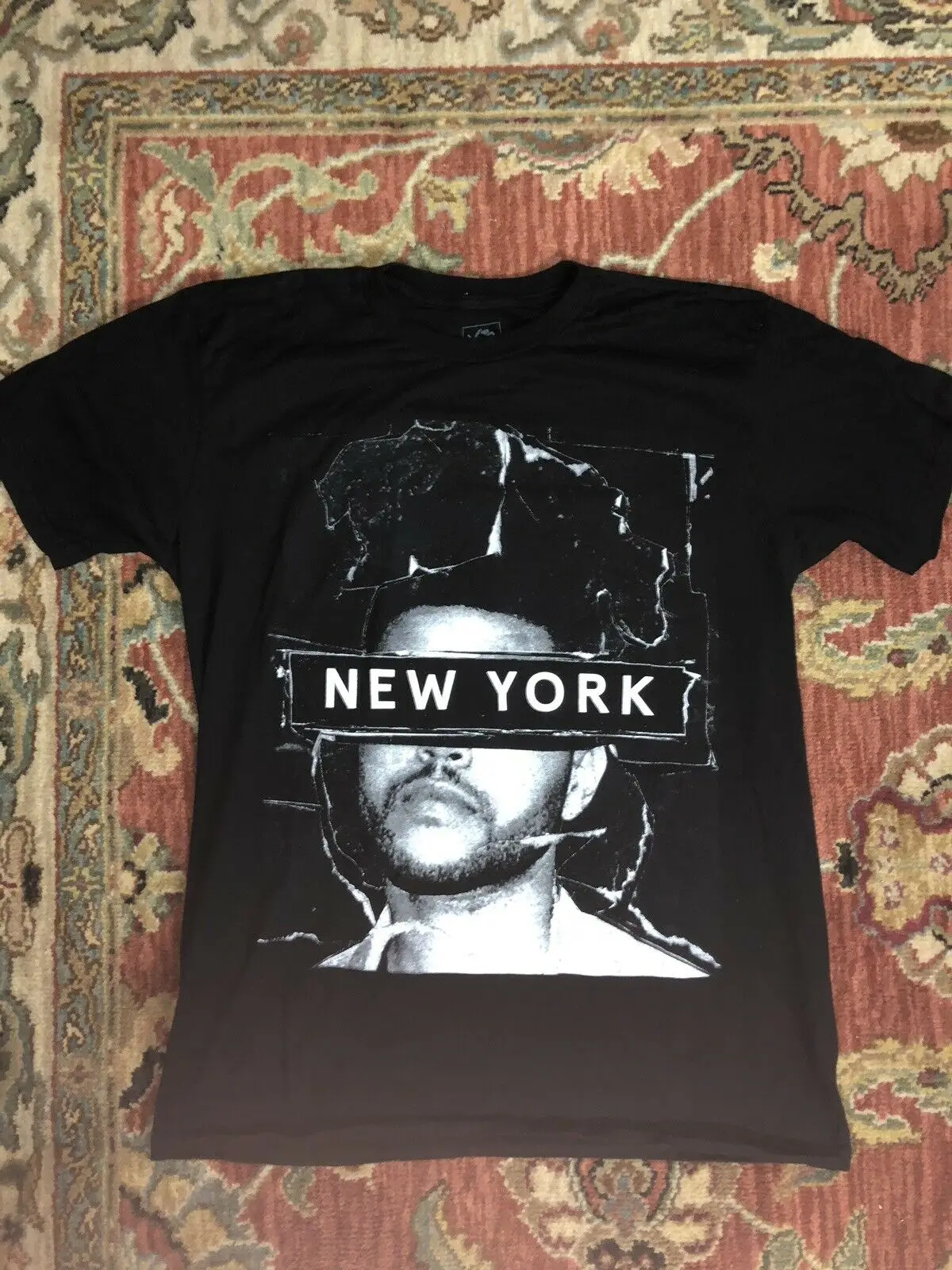 2015 THE WEEKND The Madness Tour Concert T Shirt Small New York Men 100% Cotton Print Shirts | Мужская одежда