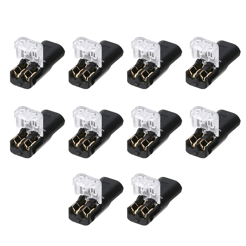 10pcs New 12V Wire Cable Snap Plug In Connector Terminal Connections Joiners Car
