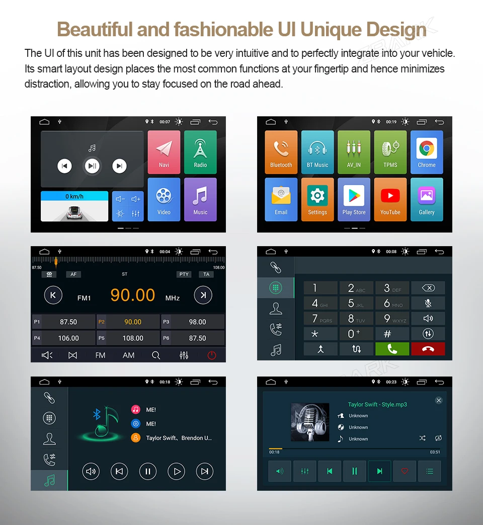 Discount Android 9.0 RAM 2G  car radio multimedia player for KIA sportage  2018 2019 KX5 gps navigation 2 din car stereo 3