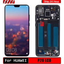Für Huawei P20 LCD Bildschirm Touchscreen Digitizer Montage EML L29 L22 L09 AL00 Für Huawei P20 LCD Mit Rahmen ersatz Teile