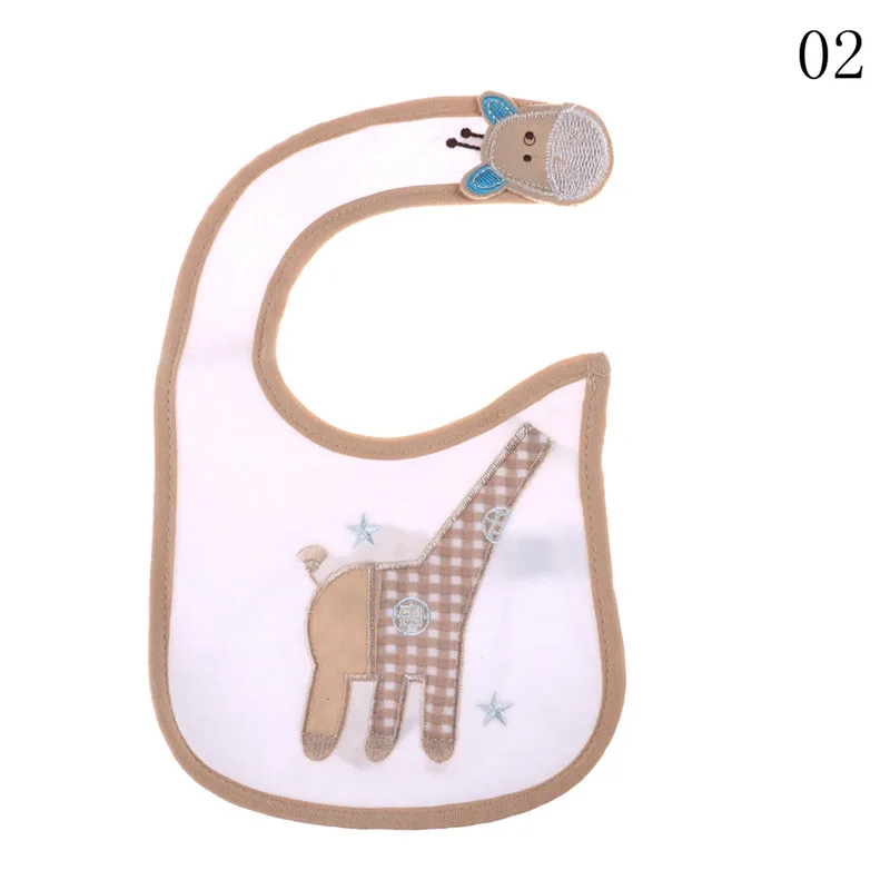 2 1pcs Baby Bibs Bandana Toddler cotton High Quality Babadores burp saliva towel cartoon Boys Girls accessories clothing - Цвет: 2