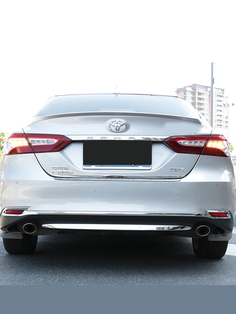 

For Toyota camry18-20 Rear bar decorative strip Rear Tail Trunk door trim Exterior Mouldings stainless steel Tailgate protection
