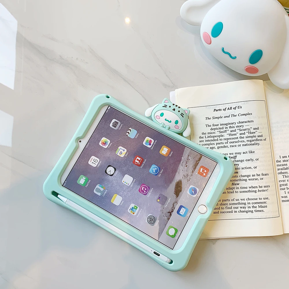 Для iPad 10,2 7th iPad 9,7 Дети чехол Pro 9,7 10,5 силиконовый чехол для iPad Mini 1 2 3 4 iPad 5 Air iPad 1 2 3 Flip смарт-чехол s с ручкой