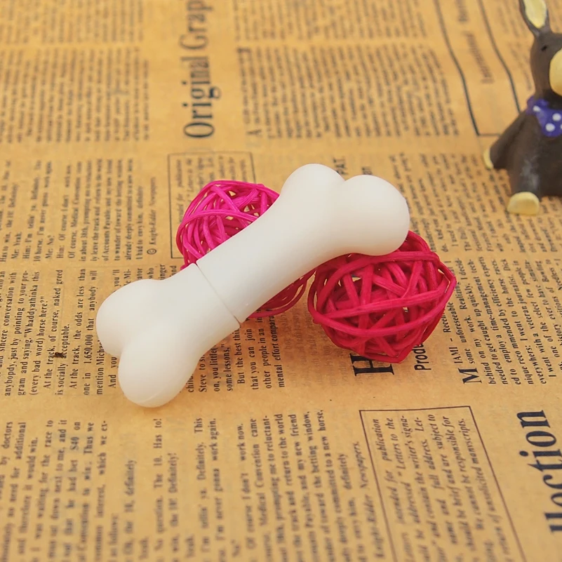 Высокоскоростной флеш-накопитель Cle USB 2,0 белая Маленькая в форме костей карта памяти 32 Гб 64 Гб 128 Мб USB флеш-накопитель Темный флеш-накопитель