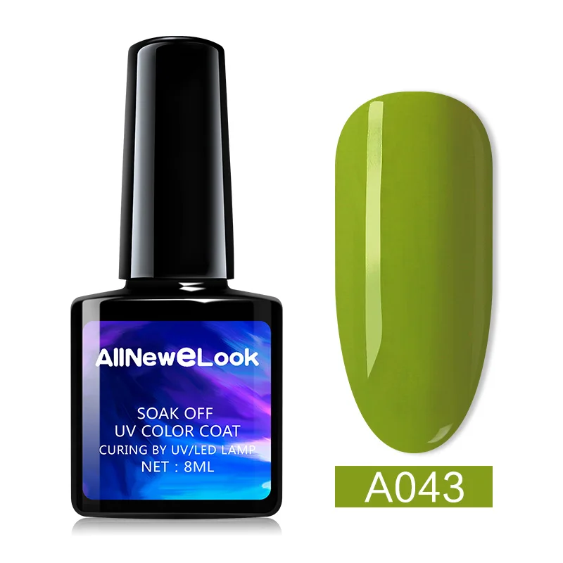 Allneweook гель УФ 8 мл полигель набор 120 цветов дешевый лак для ногтей отмачиваемый резиновый гель основа лак - Цвет: 043