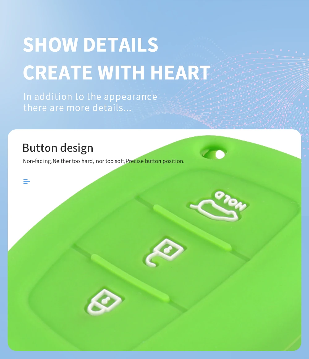 Cover in silicone chiave telecomando per Hyundai IX25 IX35 MISTRA 3 Bottoni 17 Cover in silicone chiave telecomando per Hyundai IX25 IX35 MISTRA 3 Bottoni - H151b242f1bf74dfaae409861f7674eef3