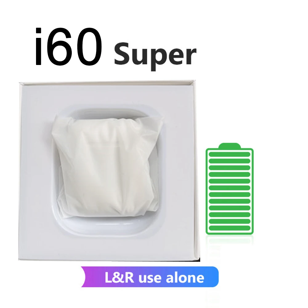 I60 Super TWS  Wireless Earphone Bluetooth Earphones 8D Bass Earbuds PK  I10 I11 I12 I9s I20 I30 I40 Earbuds Air Pro