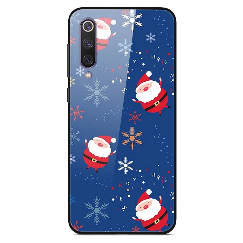 Christmas 12 Для huawei P30 Lite, чехол, стекло, задняя крышка, жесткий чехол для телефона s, для huawei P30 Lite, чехол, бампер, закаленное, Honor 9X Pro Y9 Prime - Цвет: Christmas 12