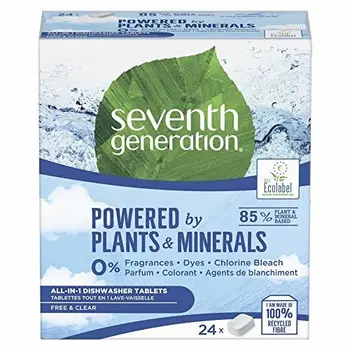 

Seventhgeneration - Free & Clear All-in-1 Dishwasher Tablets, 974g