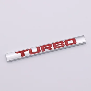 

Metal Chrome Red Turbo Car Trunk Rear Emblem Badge Decal Stickers I VTEC 370 220
