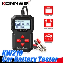 KONNWEI – testeur de batterie de voiture 12V KW210, analyseur automatique de détecteur, outil de démarrage automatique 2000 CCA, Test de charge de véhicule numérique 