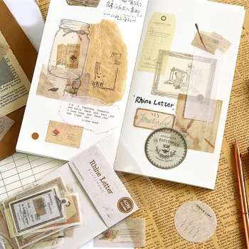 

40PCS/Set 8 Design Stationery Sticker Bullet Journal Supplies Kawaii Washi Stickers Lot Diary Scrapbooking Decor Label Sticker