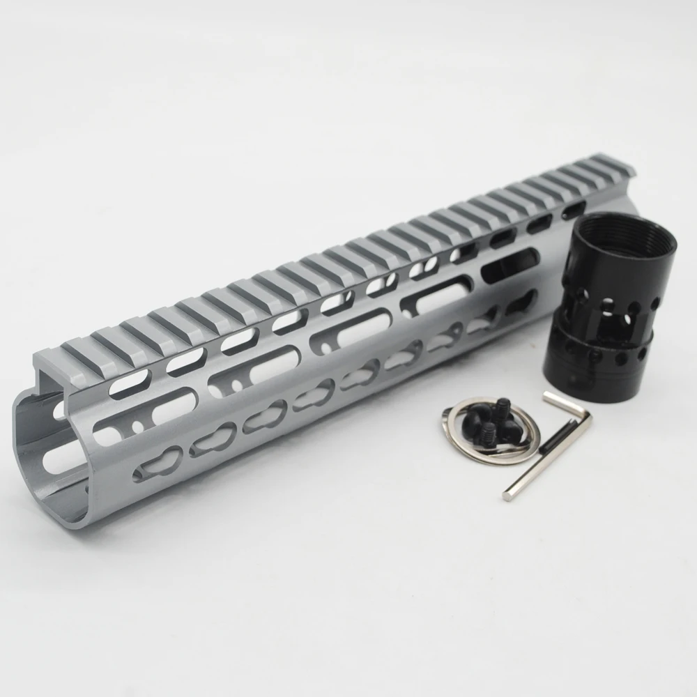 1" дюймовая длина серый/серый анодированный свободный поплавок Keymod Handguard Пикатинни система крепления подходит. 223/5. 56 винтовка AR-15/M4/M16