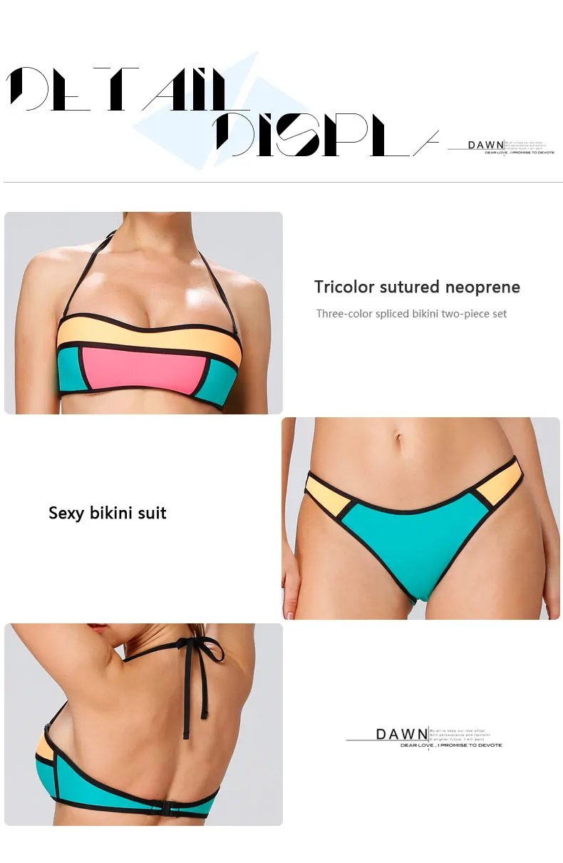 2020 hot new sexy women bikini girl candy colored beach swimsuit fashion beach resort suit bikini sets for women