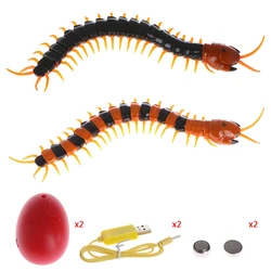 Controle remoto centipede animal creepy crawly prank engraçado brinquedos presente para crianças
