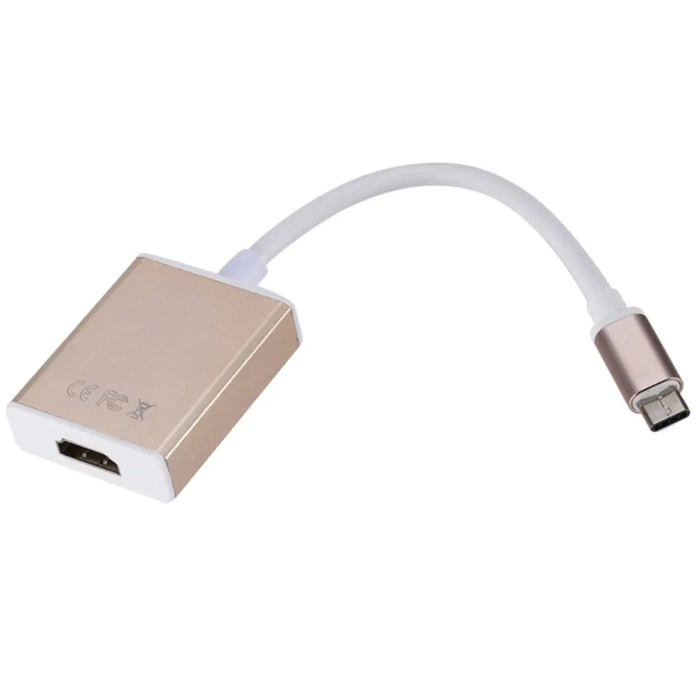 Тип C USB 3,1 мужчина к HDMI 1080P HDTV Женский адаптер кабель для Macbook аксессуар для ноутбука в мультимедиа