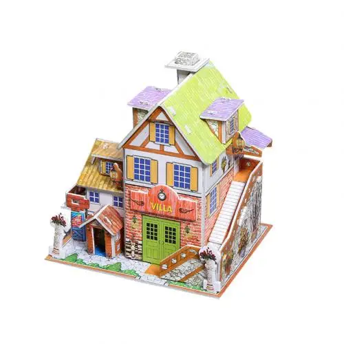 3D бумажная доска головоломка Строительная сборка игрушка для раннего обучения детский подарок краски Развивающие игрушки для детей Новинка - Цвет: America Flower Shop