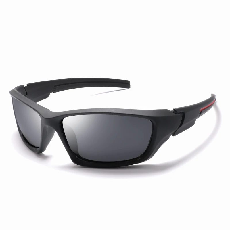 Очки для вождения автомобиля и мотоцикла, поляризационные очки ночного видения, спортивные солнцезащитные очки для велоспорта, анти-УФ - Название цвета: Gray lens