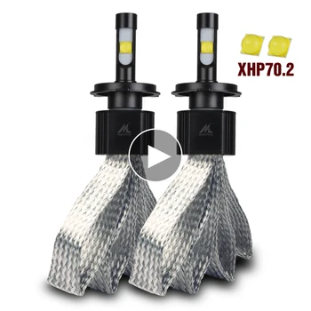 

XENPLUS H4 LED Headlight,New High Power Brightest Xhp70.2 Led Headlight 70W 14000Lm L9 H4 Car Led Light,2 Years Warranty